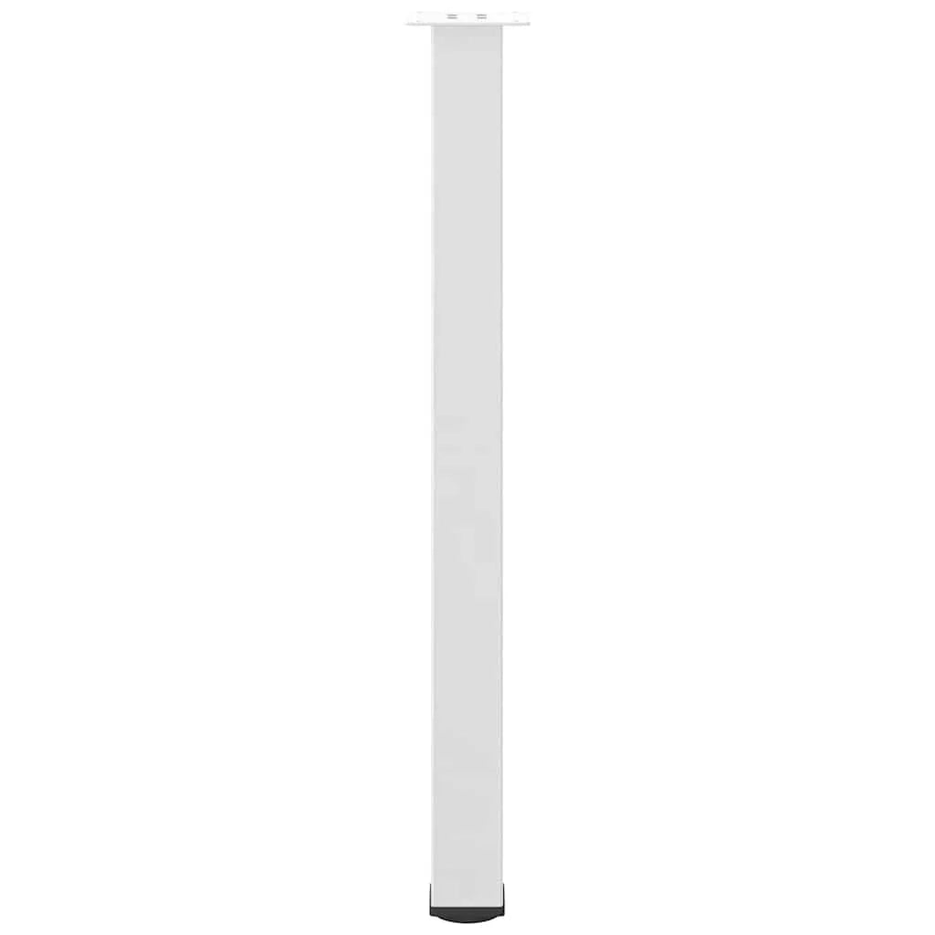 Set di 4 gambe regolabili per tavolo da bar 100-102 cm design moderno con guide in acciaio verniciato a polvere bianco 02_0056774