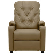 Poltrona Reclinabile Cappuccino in Similpelle 339124
