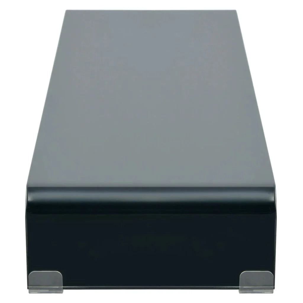 Mobile TV credenza design pratico supporto per monitor da 120 cm vetro nero 2502226