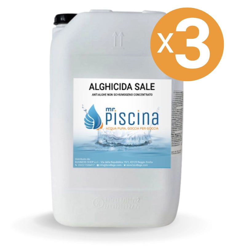 Alghicida Sale, 3 Confezioni Da 25 Kg