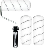 Kit di pennelli a rulli 4 ST Incluso 1 ST telaio a rulli e 3 ST pennelli a rulli 180 mm senza pelo - Peso ridotto per una superficie liscia e uniforme