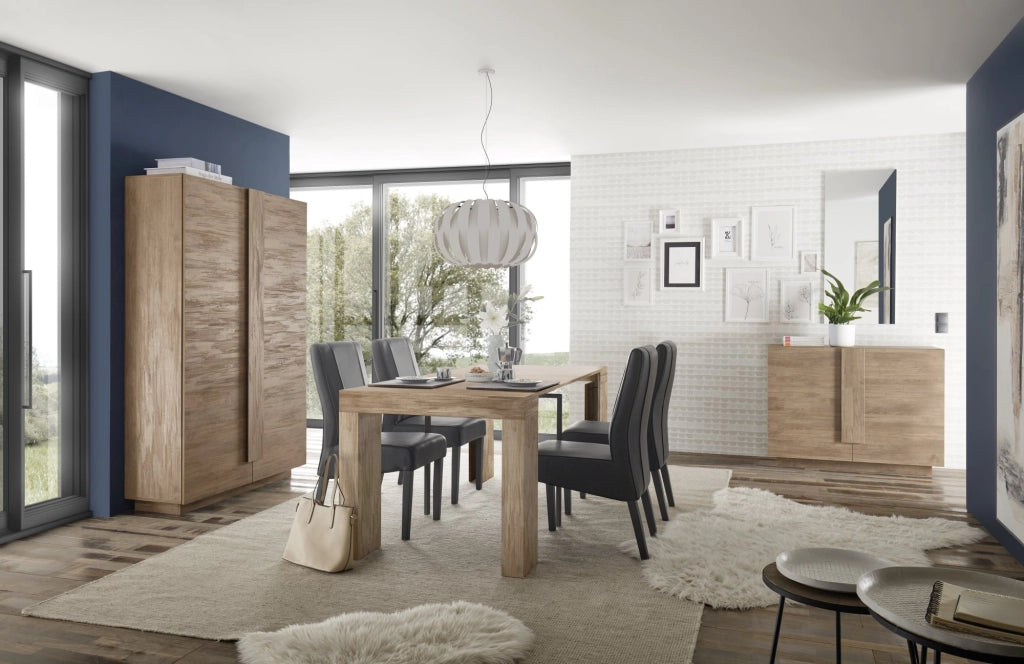 Madia Introd, Credenza 2 Ripiani, 120x44x90h cm Marrone Rovere