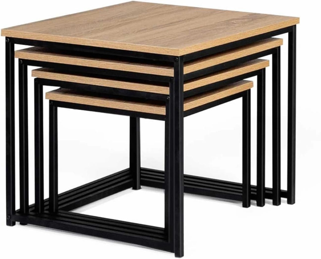 Set di 4 tavolini di design industriale DETROIT 35/40/45/50