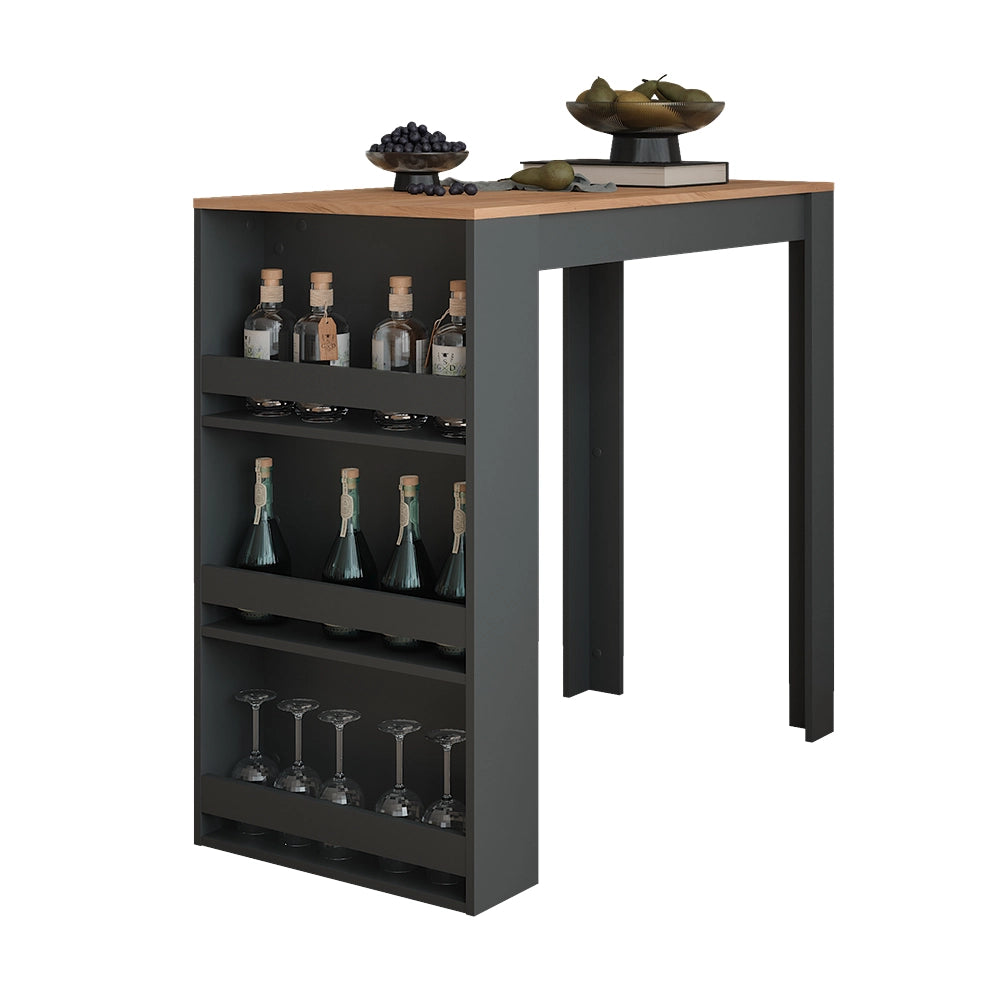 Vicco Tavolo da bar Quercia dorata/antracite 57 x 117 cm