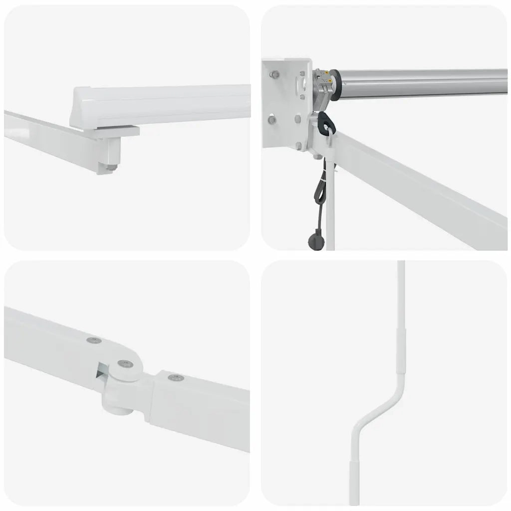 Telaio per tende da sole retrattile Bianco 350 x 250 cm 362022