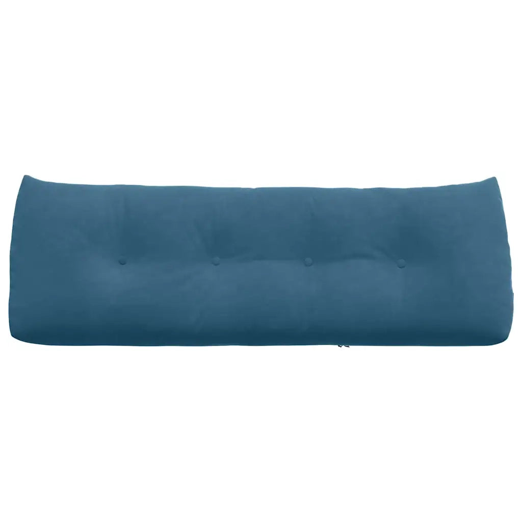 Cuscino per Schiena Blu 140 x 24 x 50 cm Velluto