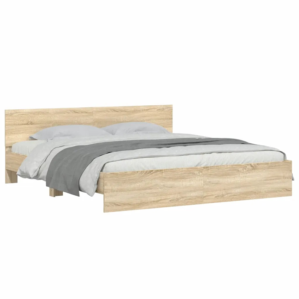 Struttura del letto Sonoma 193 x 203 cm Legno ingegnerizzato 3402862