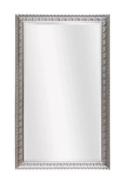 Specchiera in foglia argento rettangolare- misure:  l.86 x h. 66 x p.4