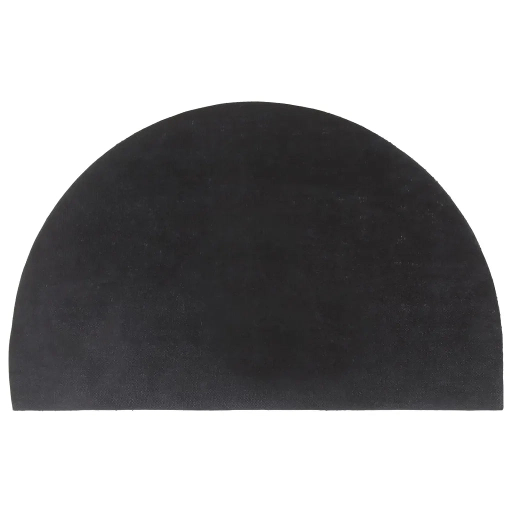 Zerbino Grigio Scuro Mezzo Rotondo 50x80 cm Fibra di Cocco 155588