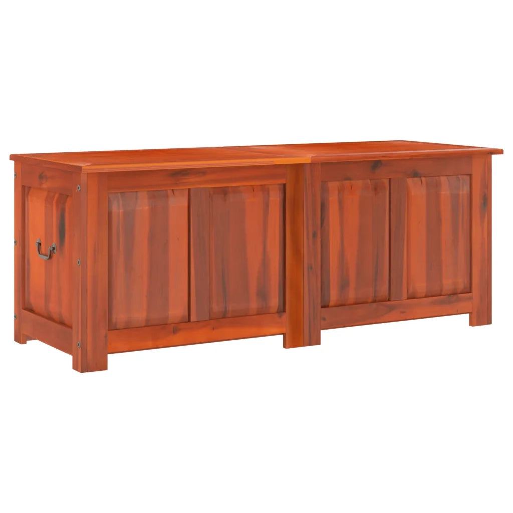 Cassapanca con Coperchio-Baule-Armadietto contenitore Marrone in Legno Massello di Acacia 924757