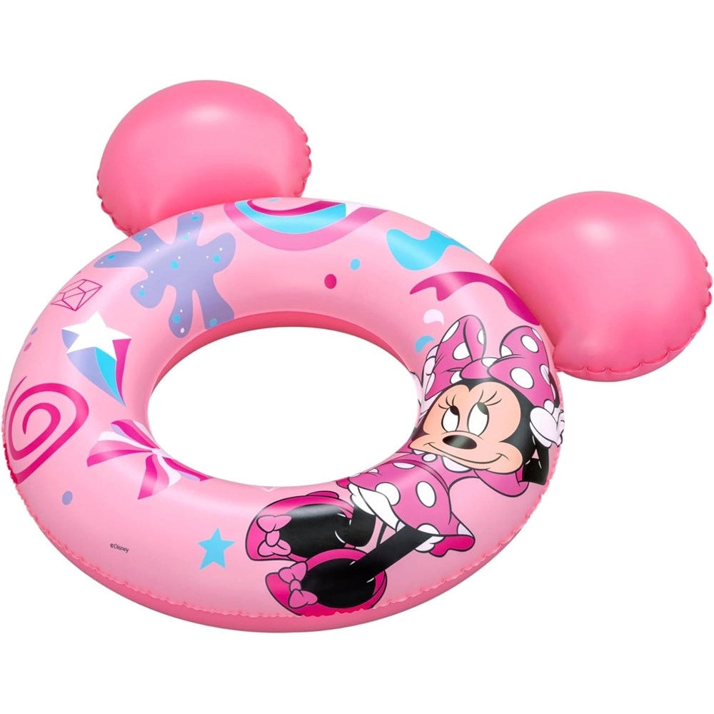 Trade Shop - Salvagente Gonfiabile Galleggiante Splash Pal Minnie Con Orecchie Rosa 65 Cm 9102n -