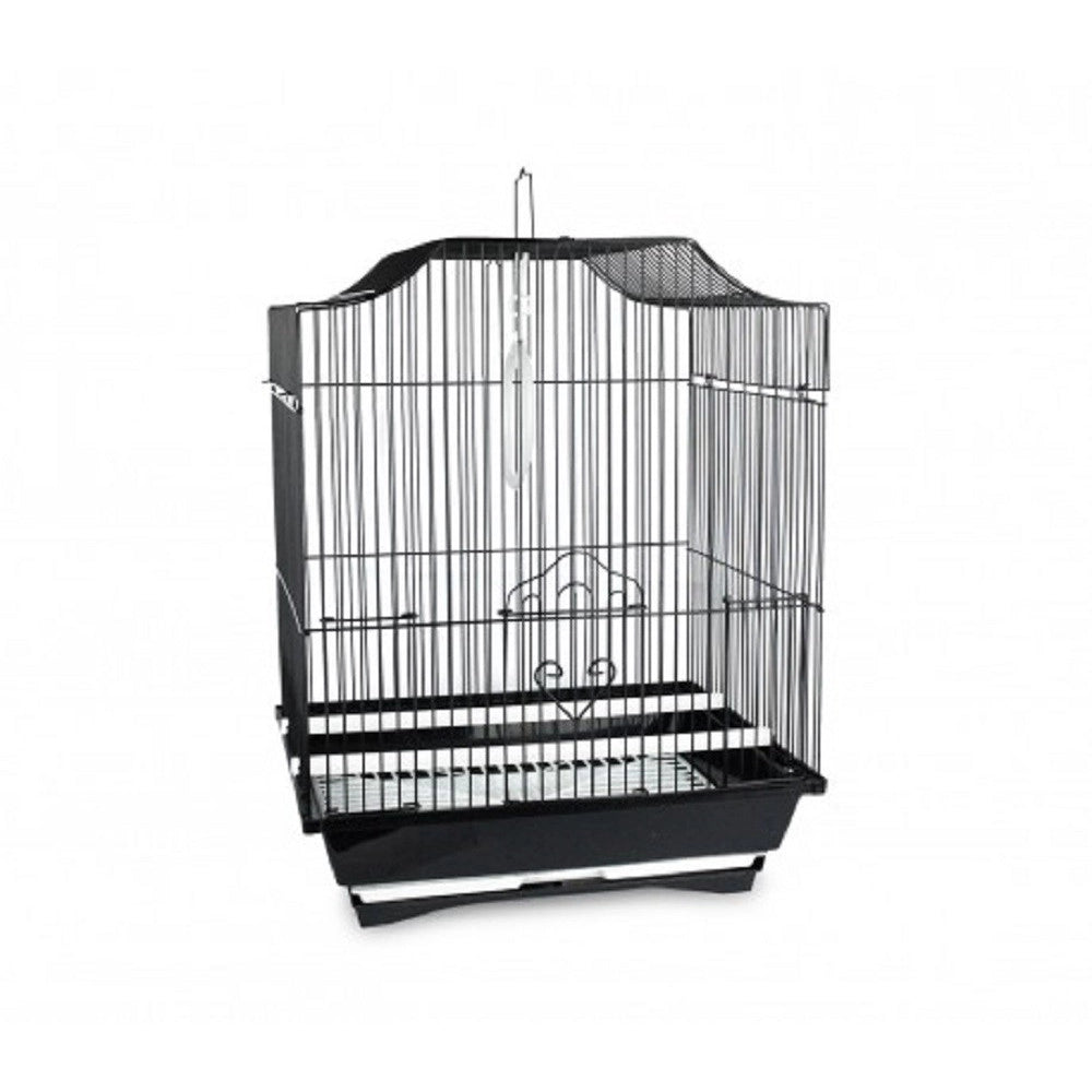 Trade Shop - Gabbia Uccelli Di Piccole Dimensioni Fly 43.5 X 28.5 X 22 Cm Due Mangiatoie -