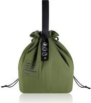Borsa per picnic pieghevole - Borsa per picnic riutilizzabile - 9 l - Verde - Lino