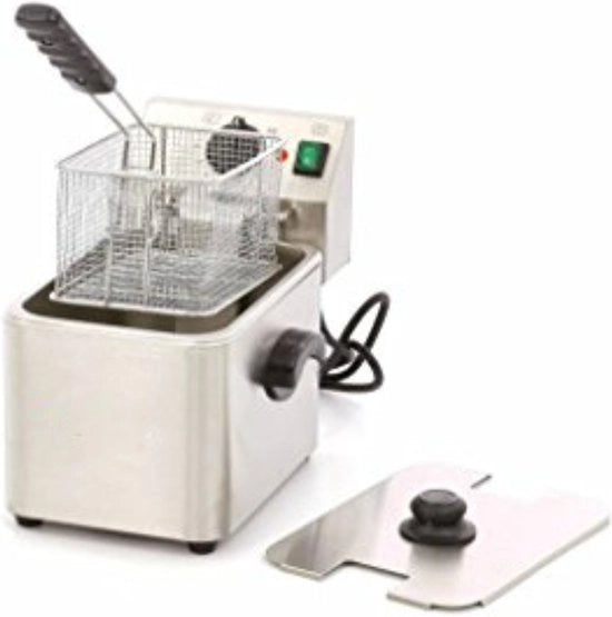 Pentola per Frittura 4 Litri - Friteuse 4 Litri - Frittoia Elettrica 4 Litri