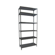 Scaffale in metallo Simon Rack senza viti colore antracite 6 ripiani 2500x800x500 mm Made in Spain