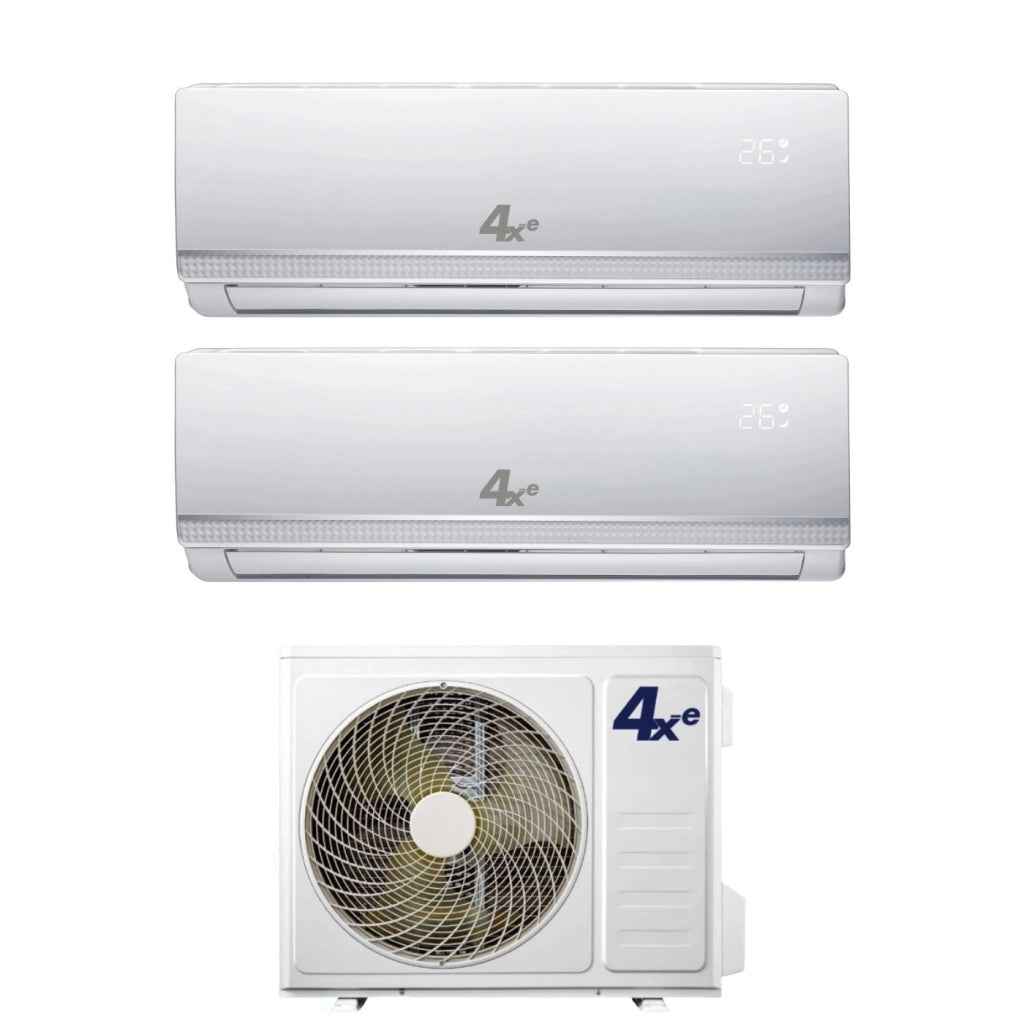 Climatizzatore Condizionatore 4Xe Dual Split Inverter serie WINTER 9+18 con WINTER DUAL 18 R-32 Wi-Fi Optional 9000+18000