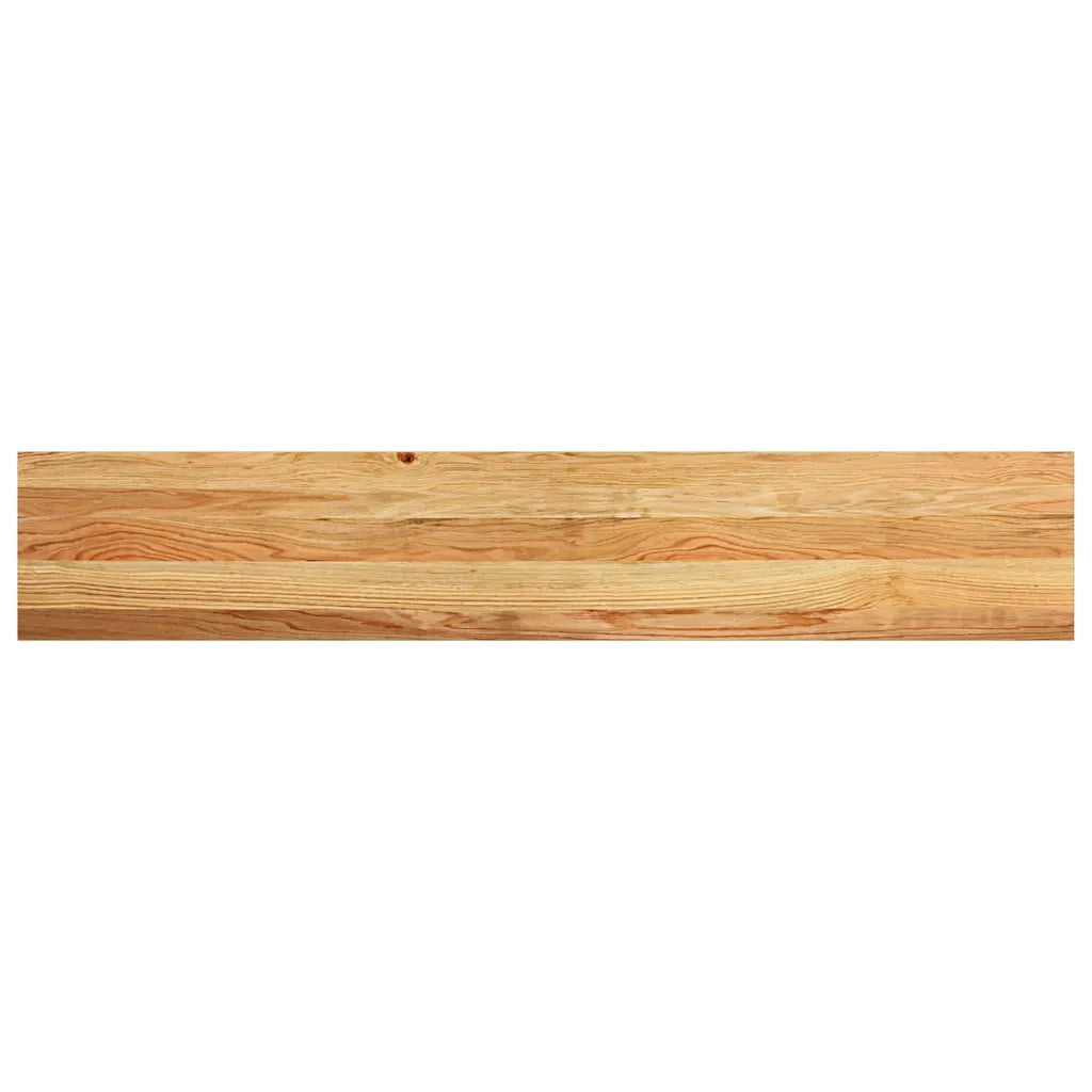 vidaXL Davanzali 2 pz Marrone Chiaro 140x30x2 cm Legno Massello Rovere