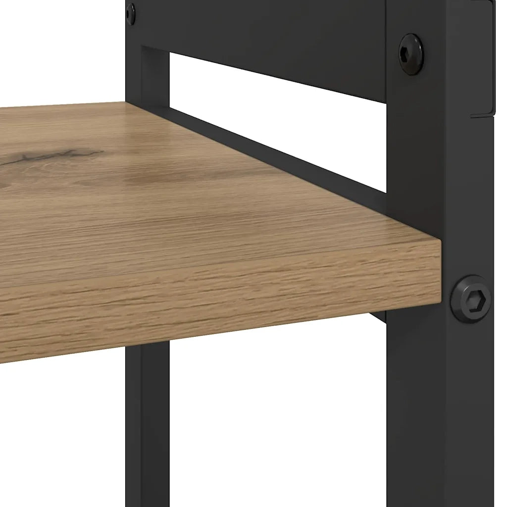 vidaXL Libreria rovere artigianale 80 x 30 x 83 cm Legno multistrato