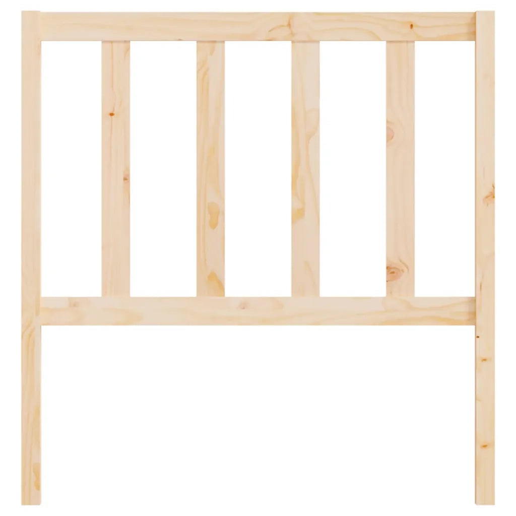 Testiera per Letto 106x4x100 cm in Legno Massello di Pino