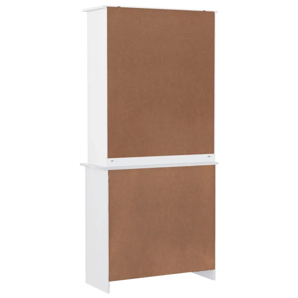 Credenza ALTA Bianca 77x35x165 cm in Legno Massello di Pino 3187772