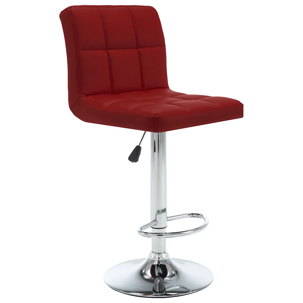 Sgabelli da Bar 2 pz Rosso Vino in Similpelle  cod mxl 55235