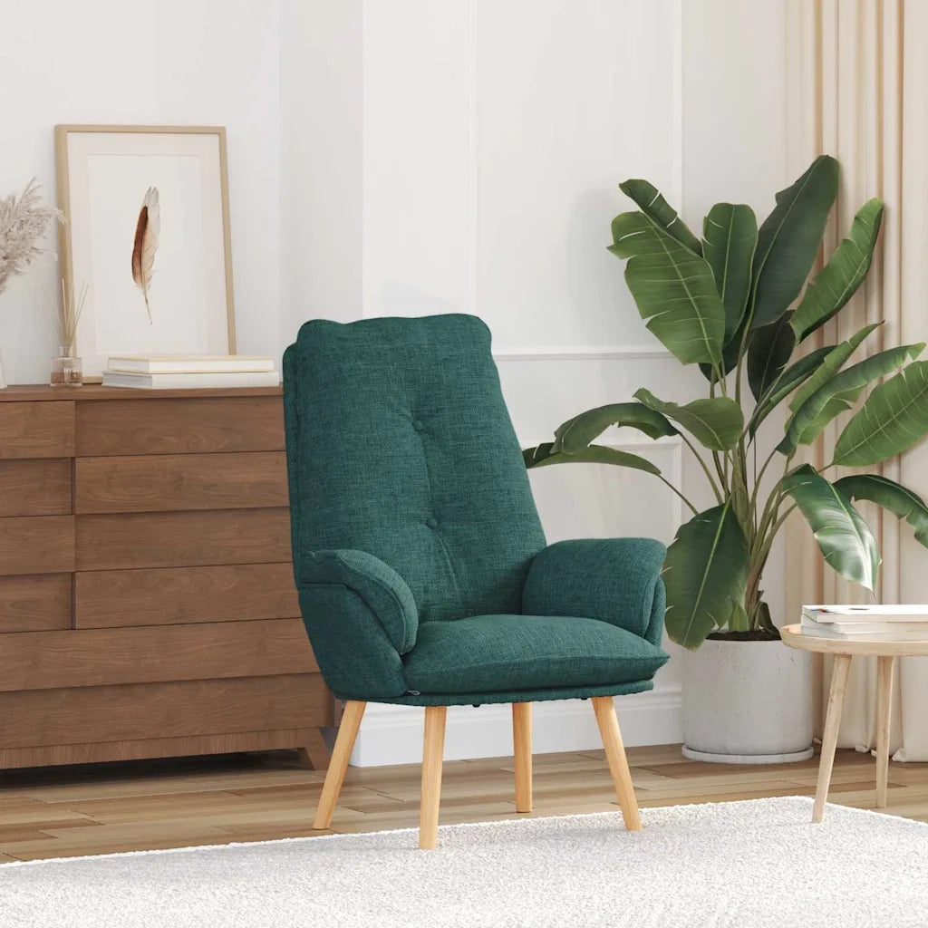 Divano Sedia-Poltrona Verde Scuro 69 x 74 x 93 cm Tessuto e Compensato 245269