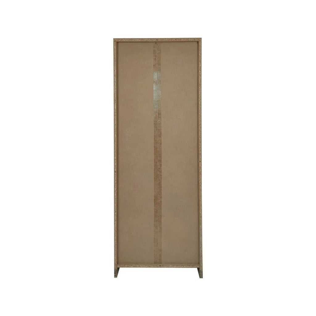 Libreria design a 4 ripiani, colore rovere chiaro collezione TOLLY