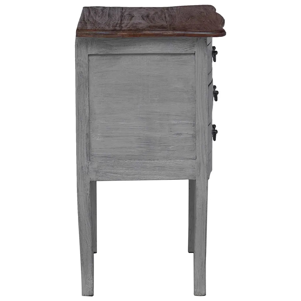 Comodino in Legno Massello di Recupero 48x35x64 cm cod mxl 30970
