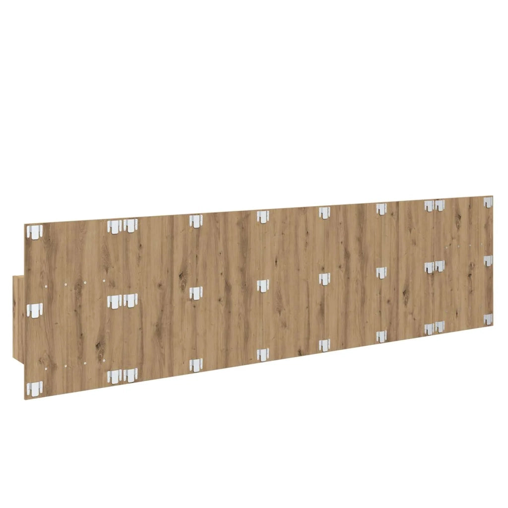 Testiera | Testata con Comodino 3 pcs Rovere artigianale Legno multistrato