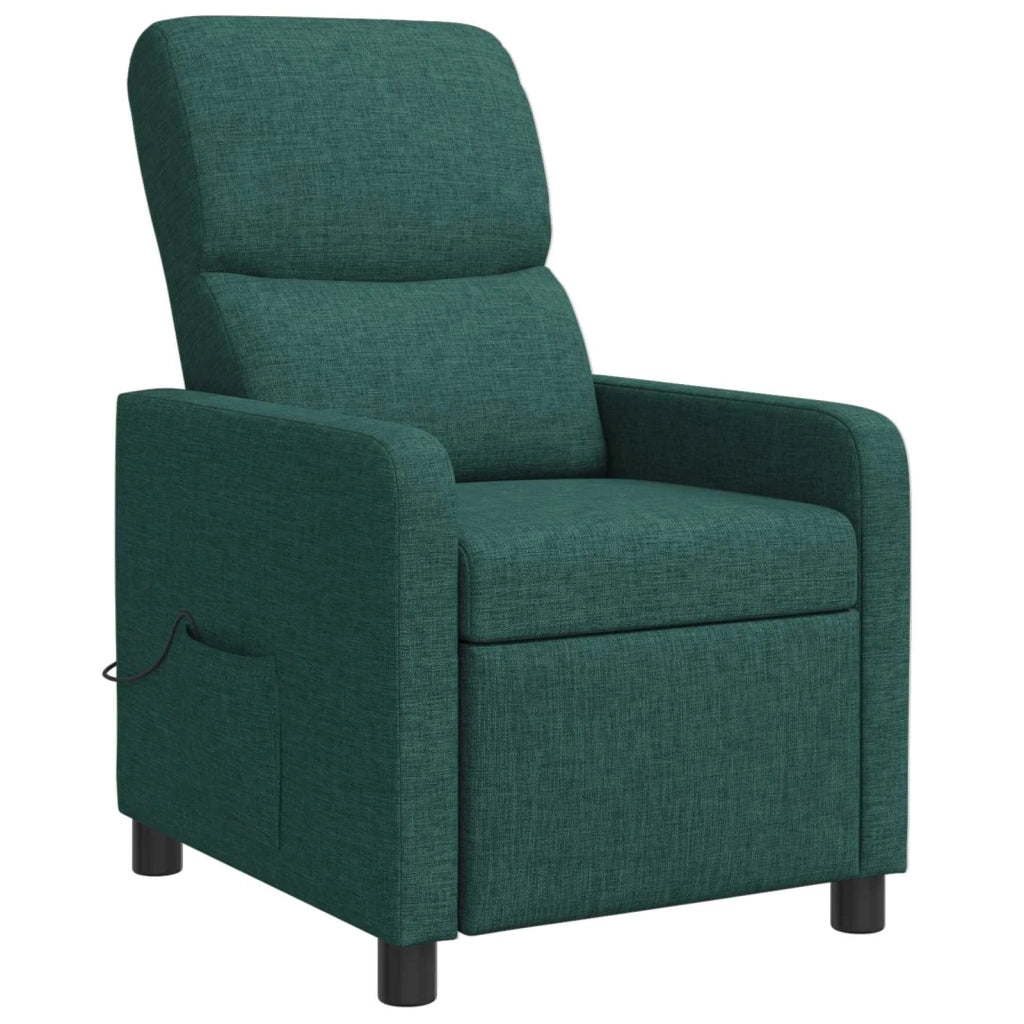 Divano Sedia-Poltrona Massaggiante Verde Scuro Tessuto 520850