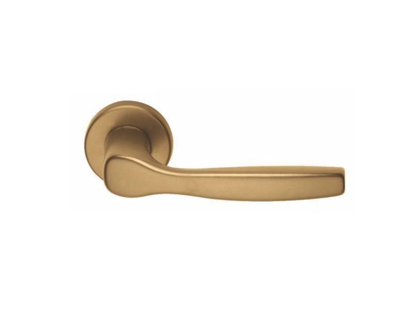 MANIGLIA 'GINEVRA' CON ROSETTA E BOCCHETTA Foro Yale - colore bronzo - BRIALMA