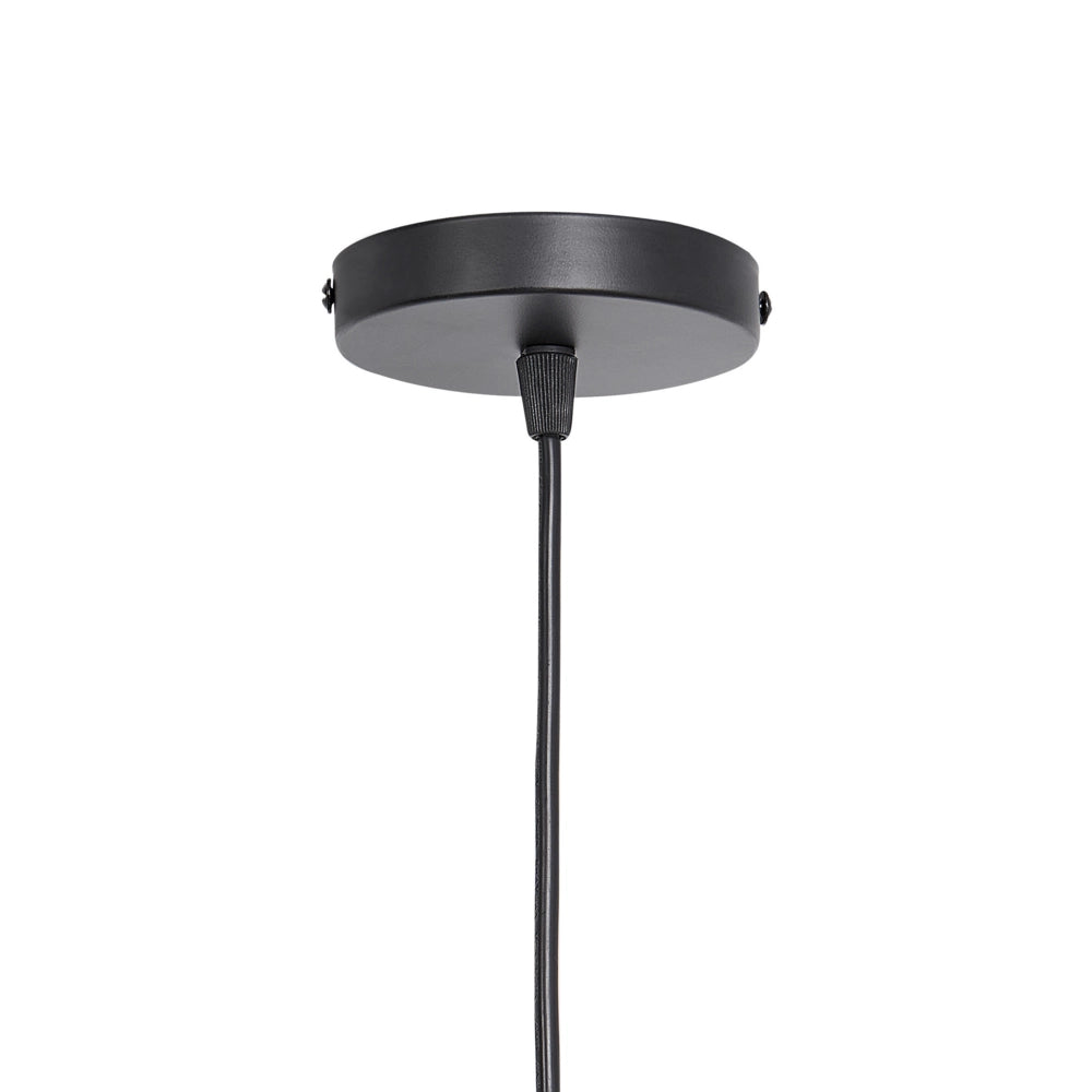 Lampada a sospensione in bambù intrecciato luce naturale stile contemporaneo