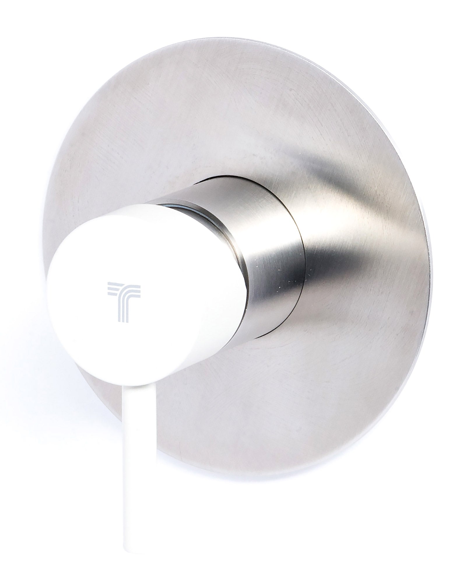 Rubinetto Miscelatore Monocomando Doccia ad Incasso in Acciaio Inox Maniglia Perla