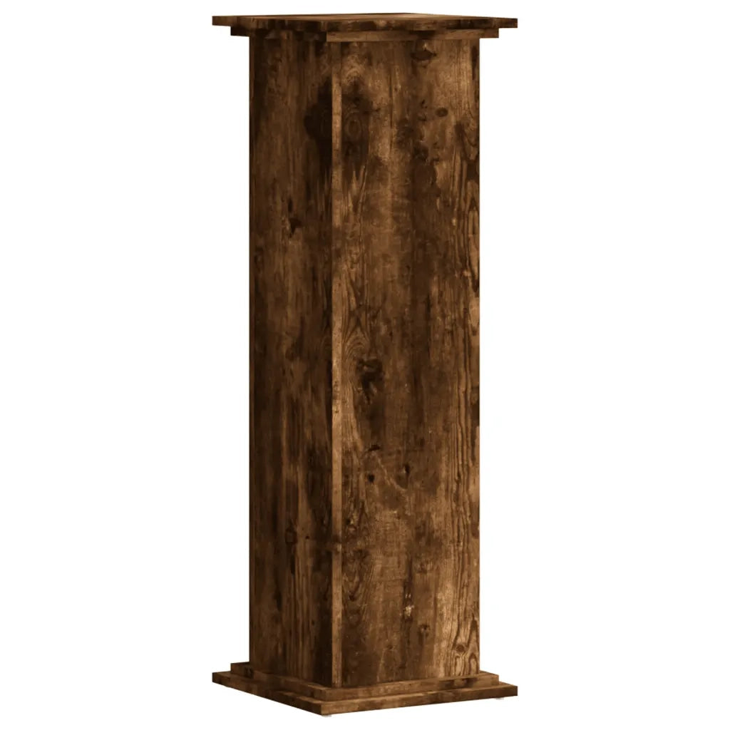 Supporto per piante | Sostegno per piante Rovere Fumo 33x33x100 cm in Truciolato