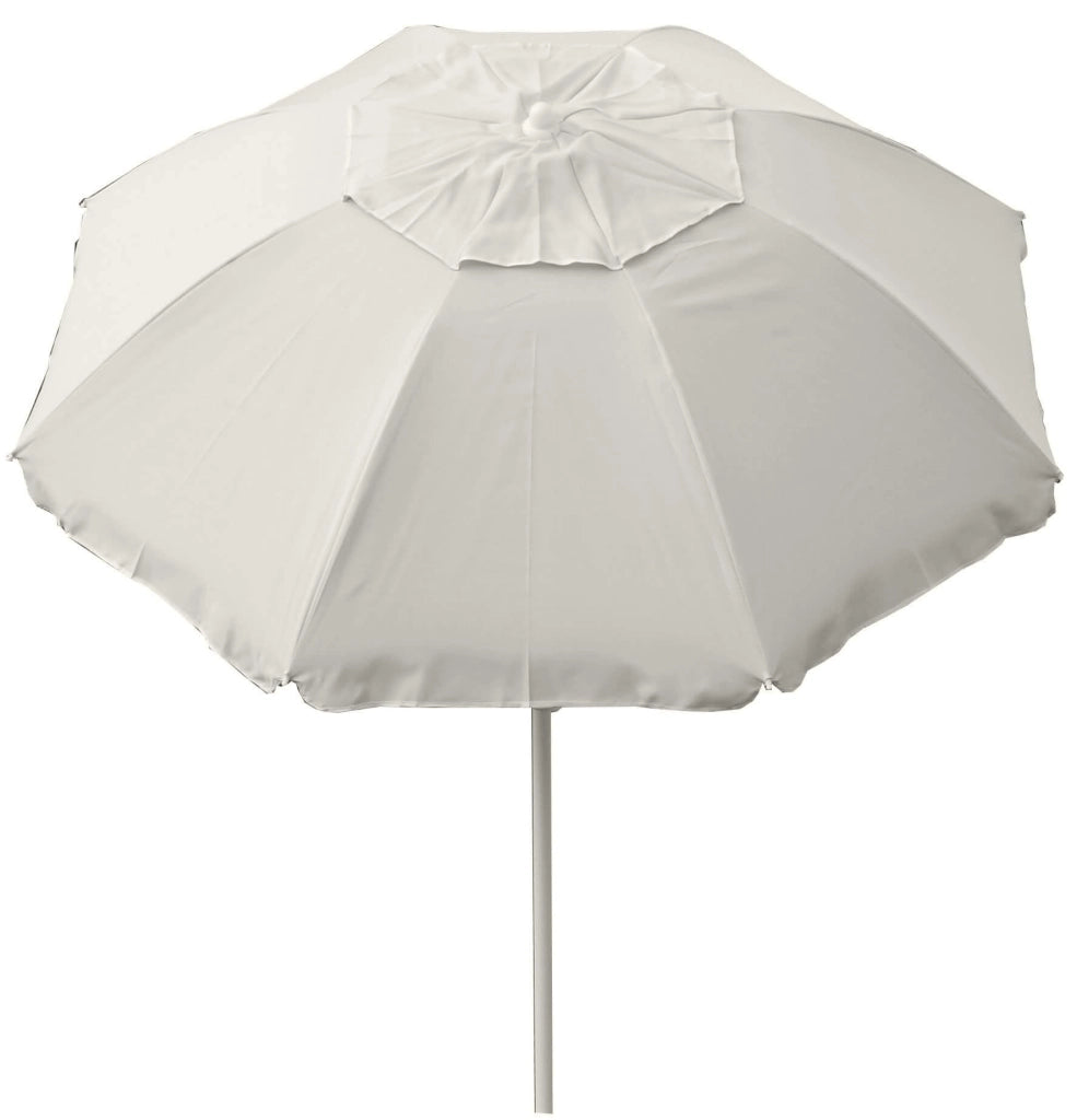 Ombrellone da Giardino Ø165 cm con Palo Ø32 mm in Acciaio Maffei Asia Ecrù