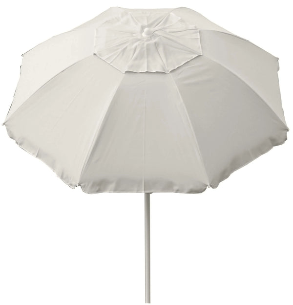 Ombrellone da Giardino Ø165 cm con Palo Ø32 mm in Acciaio Maffei Asia Ecrù