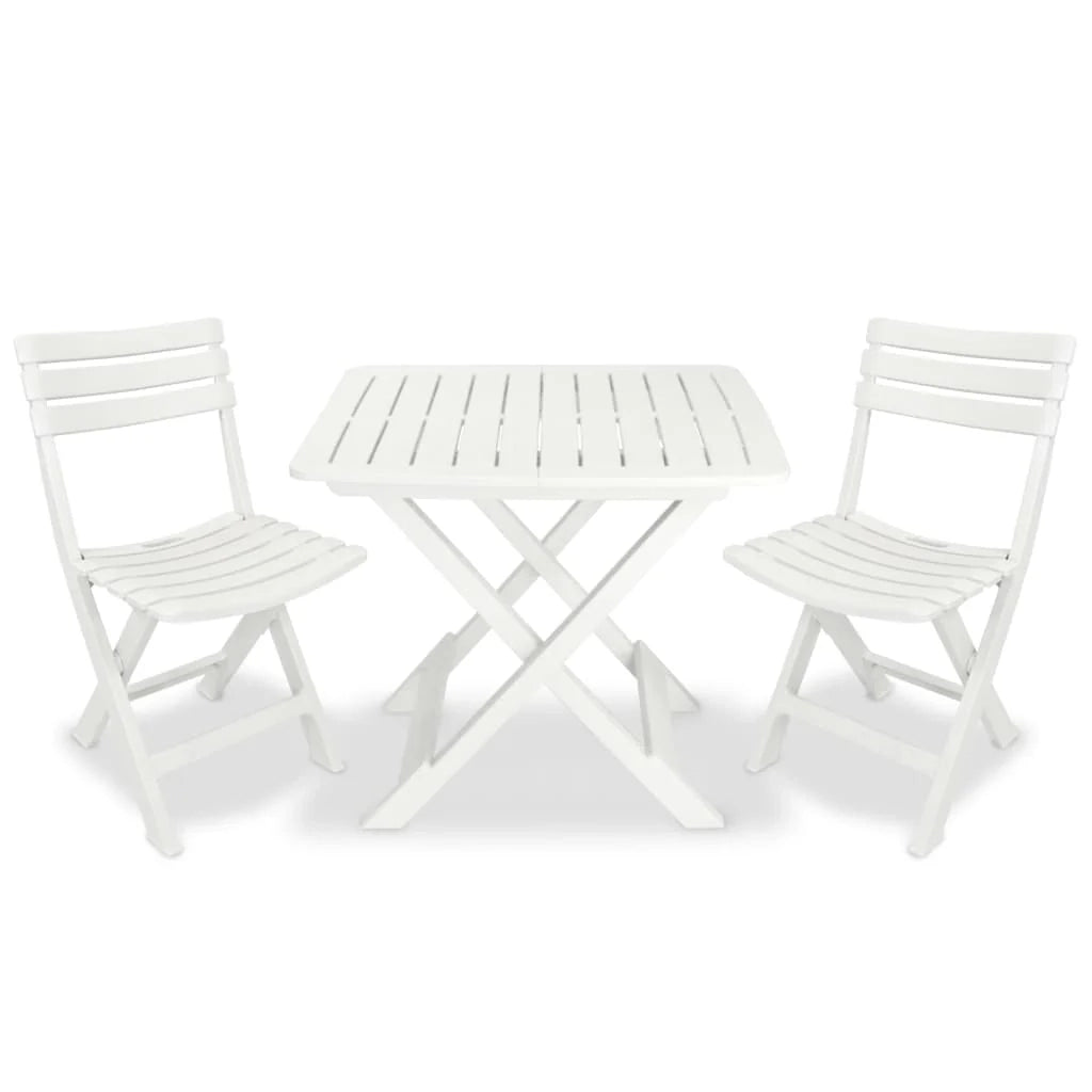 Set da giardino pieghevole in plastica bianca da 3 pezzi per mobili da esterno 02_0013545