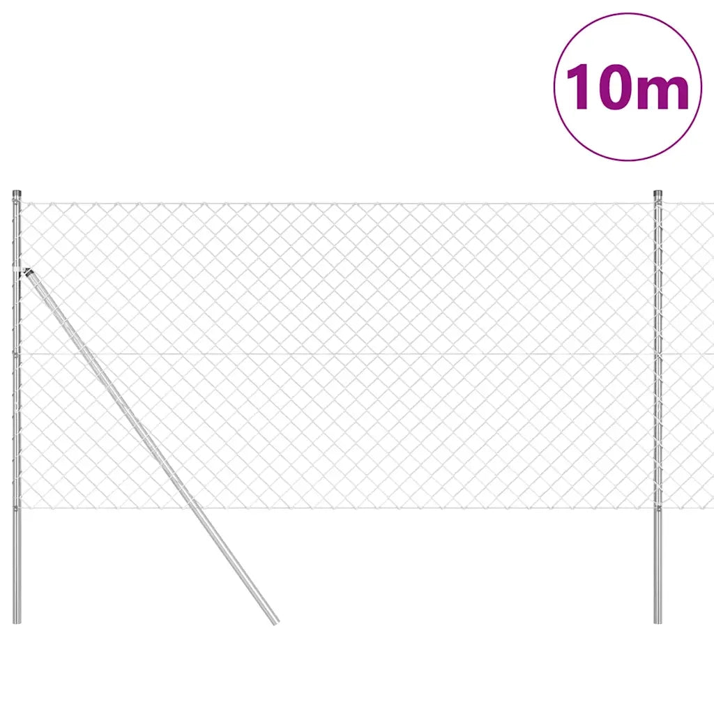 Palo della recinzione Argento 10 x 1 m (rete 60 x 60 mm) 3351133