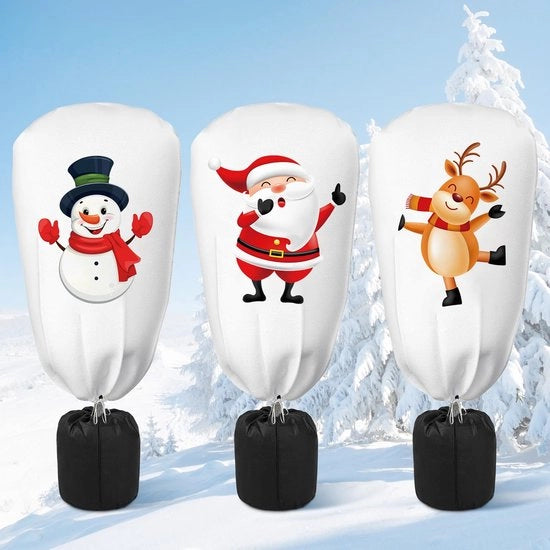Set di protezione invernale per piante, 90x110cm copertura in lana per decorazione invernale, protezione dal gelo per piante, caldo invernale, sacchetto in juta per piante, protezione per piante di olivo, palme, cipressi e altri.