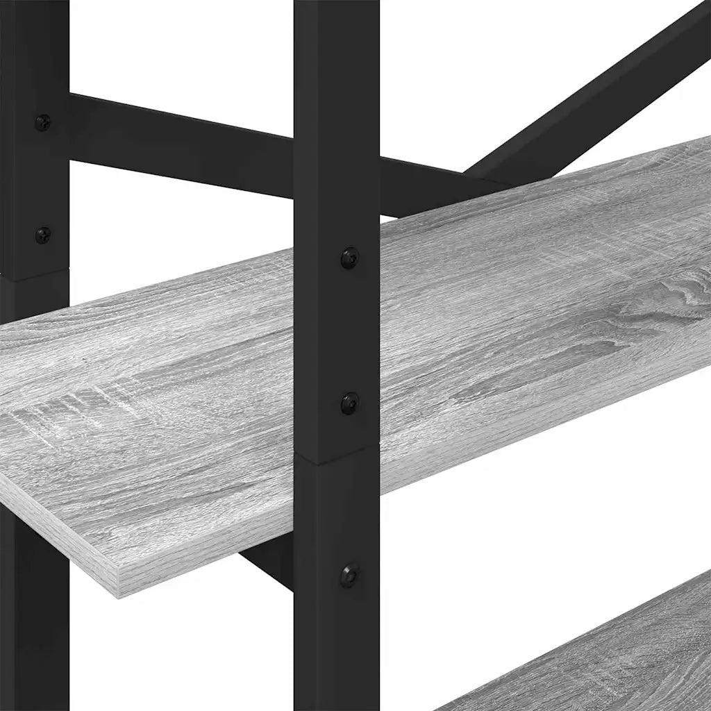 Libreria-Scaffale per Libri-Mobile di Stoccaggio Grigio Sonoma 100 x 33,5 x 178 cm Legno multistrato
