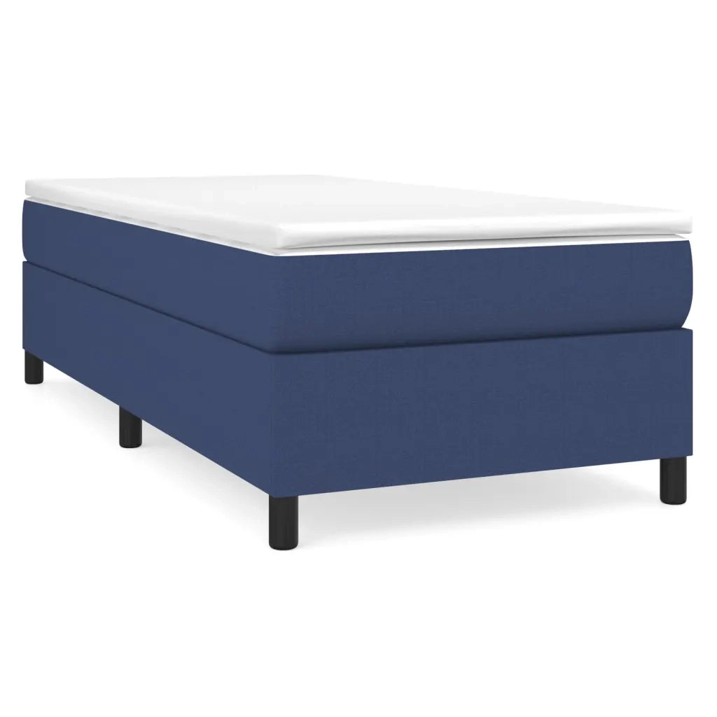 Giroletto a Molle con Materasso Blu 90x190 cm in Tessuto 3144389