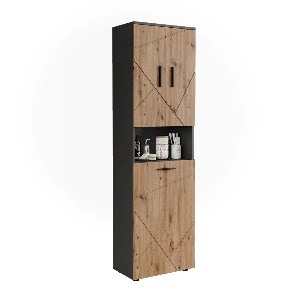 Vicco Mobili alti  Antracite/Artisan 50 x 172 cm con 3 porte