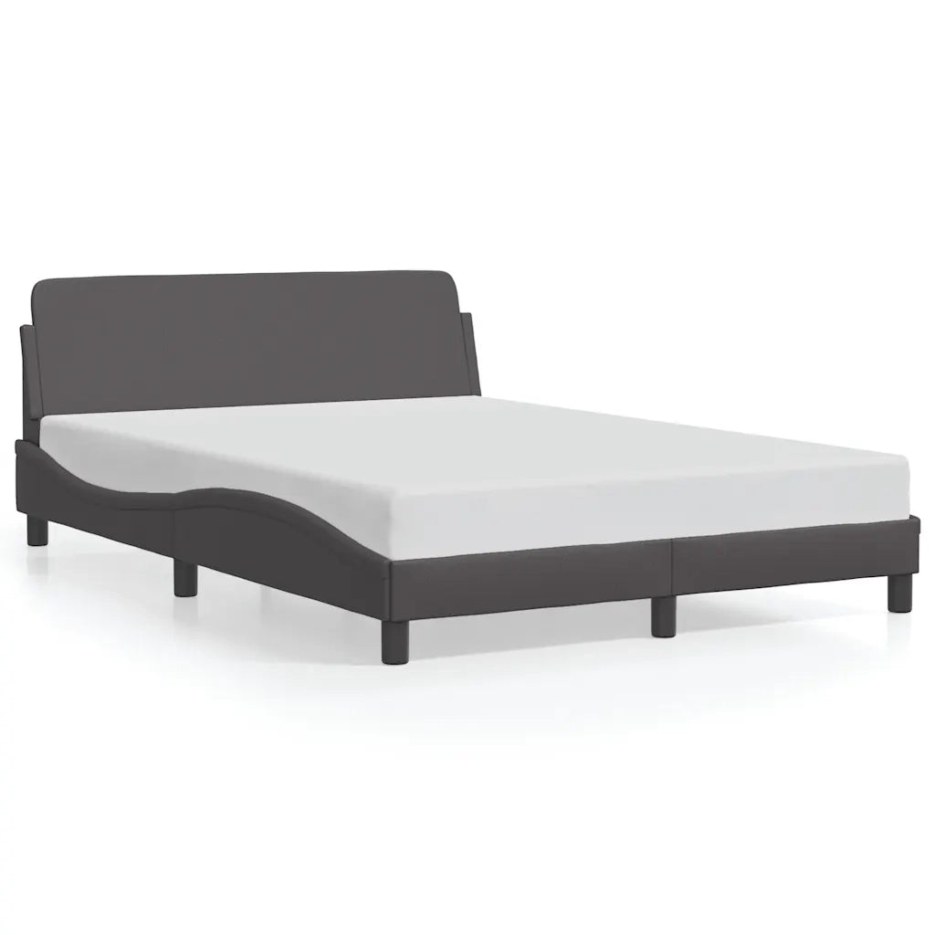 vidaXL Giroletto con Testiera Crema 140x190 cm in Similpelle