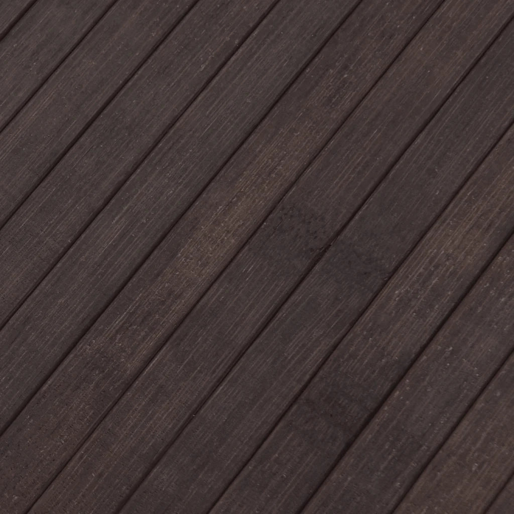 Tappeto Rettangolare Marrone Scuro 80x1000 cm in BambÃ¹