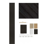 Trade Shop - Pannello Decorativo 3d Effetto Noce 148x290 Cm Rivestimento Parete In Ps -