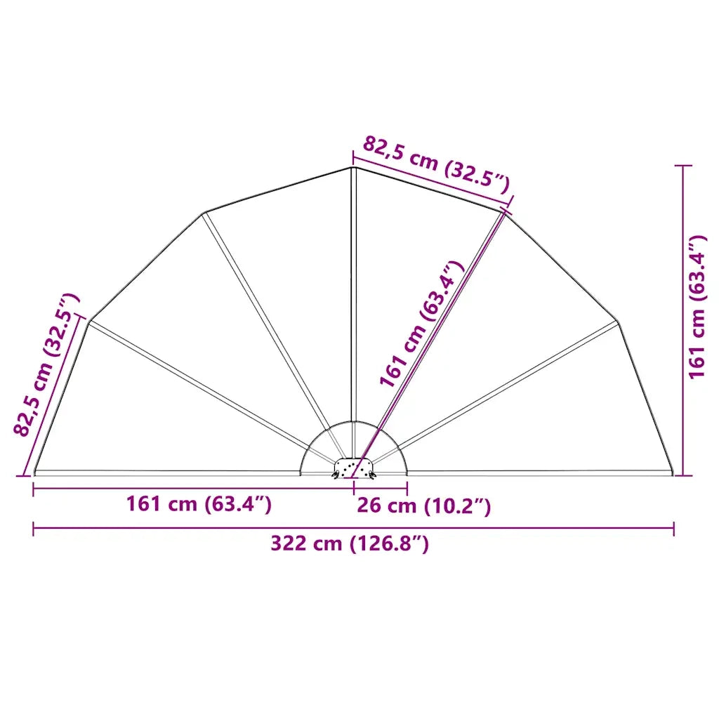 Tenda Laterale per Terrazza Pieghevole Terracotta 160 cm 44579