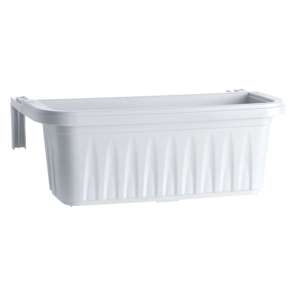 BALCONETTA RETTANGOLARE 'RONDINE' cm 50x20xh.18,5 - lt.11 bianco  - BAMA