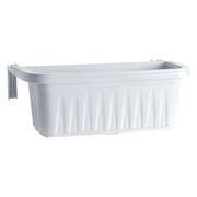 BALCONETTA RETTANGOLARE 'RONDINE' cm 50x20xh.18,5 - lt.11 bianco  - BAMA