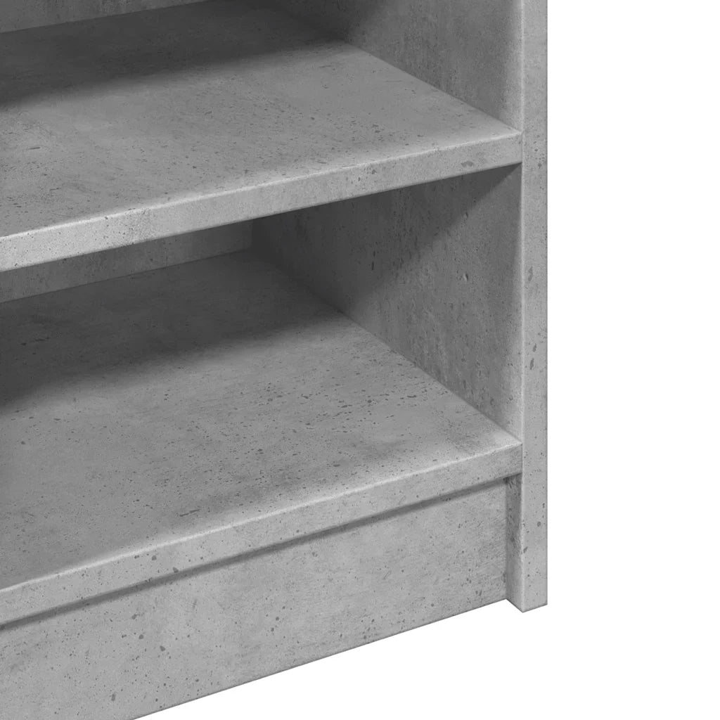 Mobile lavabo contemporaneo con vano contenitore 90 x 29 x 55 cm legno composito grigio cemento 02_0049544