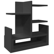 Mobiletto portaoggetti per ufficio 49 x 20 x 52,5 cm in legno ingegnerizzato Nero 02_0043574
